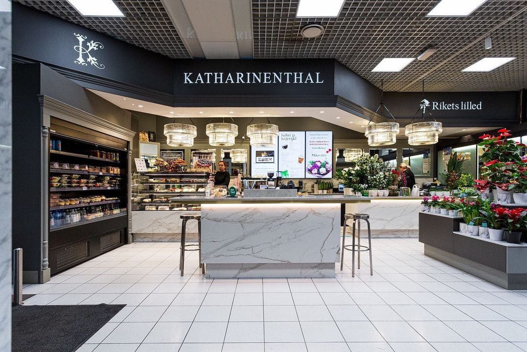 Image number 32 of the current section of Cosentino surfaces and mounds of flowers decorate the historic Katharinenthal Café in Estonia to the delight of its customers of Cosentino USA