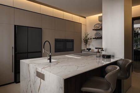 Image number 36 of the current section of 4 Beautiful High Design Minimalist Kitchens of Cosentino USA