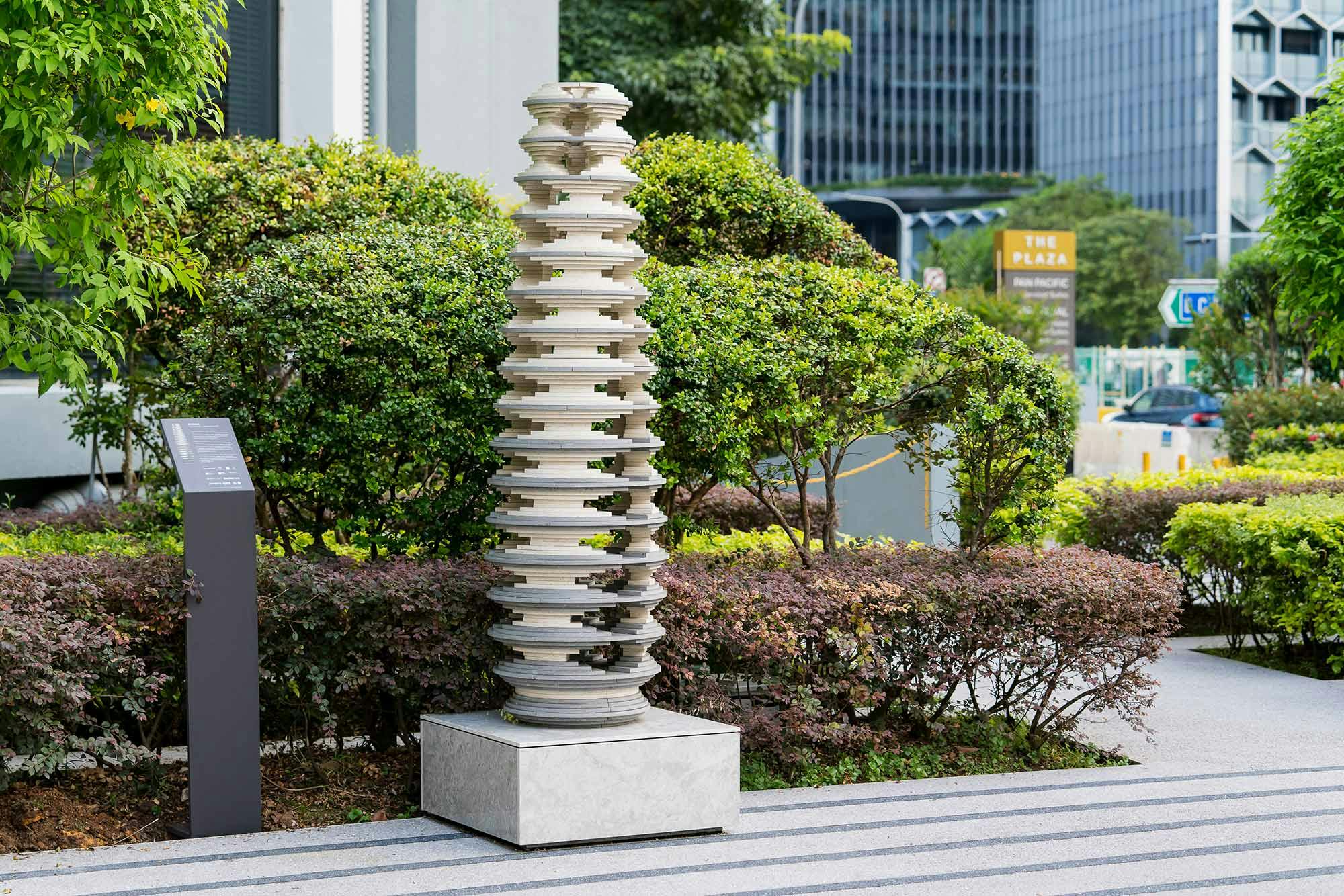 Strata: Dekton outdoor sculpture in Singapore