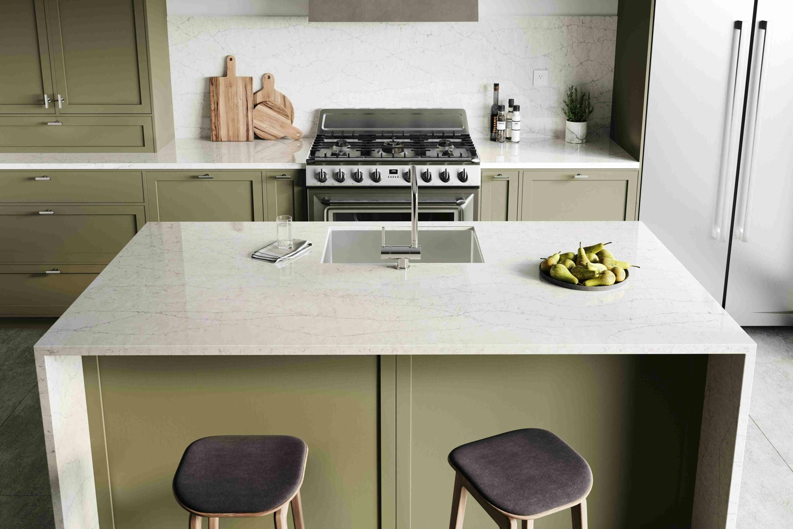 Get on board with the green kitchen trend with these fun ideas - Cosentino  USA, image size:1100x733