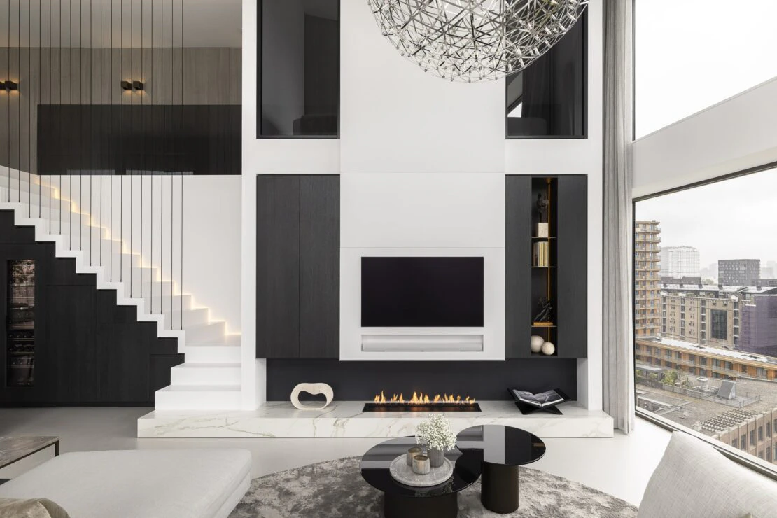 Photo inspiration: Fresh Look at River Penthouse A Project Where Contemporary Elegance And Material