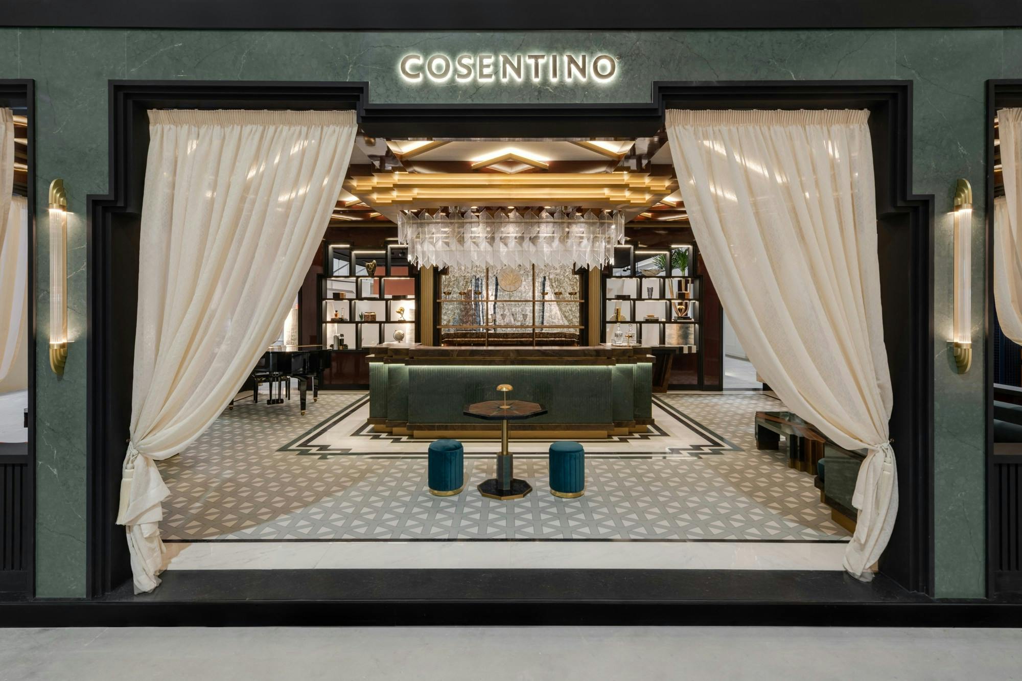 1930 booth (2) Image 41 of 1930 booth 2.jpg?auto=format%2Ccompress&ixlib=php 3.3 in A sober and immersive interior where metal, wood, and Silestone interact with elegance - Cosentino