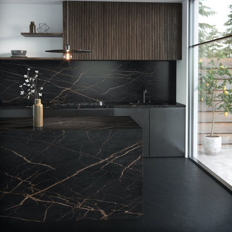 Black Kitchen Countertops - Cosentino dekton kitchen laurent encimera negra 1 | Cosentino