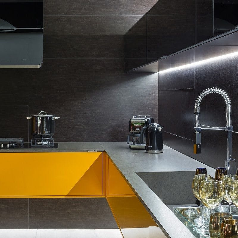 Grey Kitchen Countertops - Cosentino encimera cocina gris silestone cygnus 1 | Cosentino