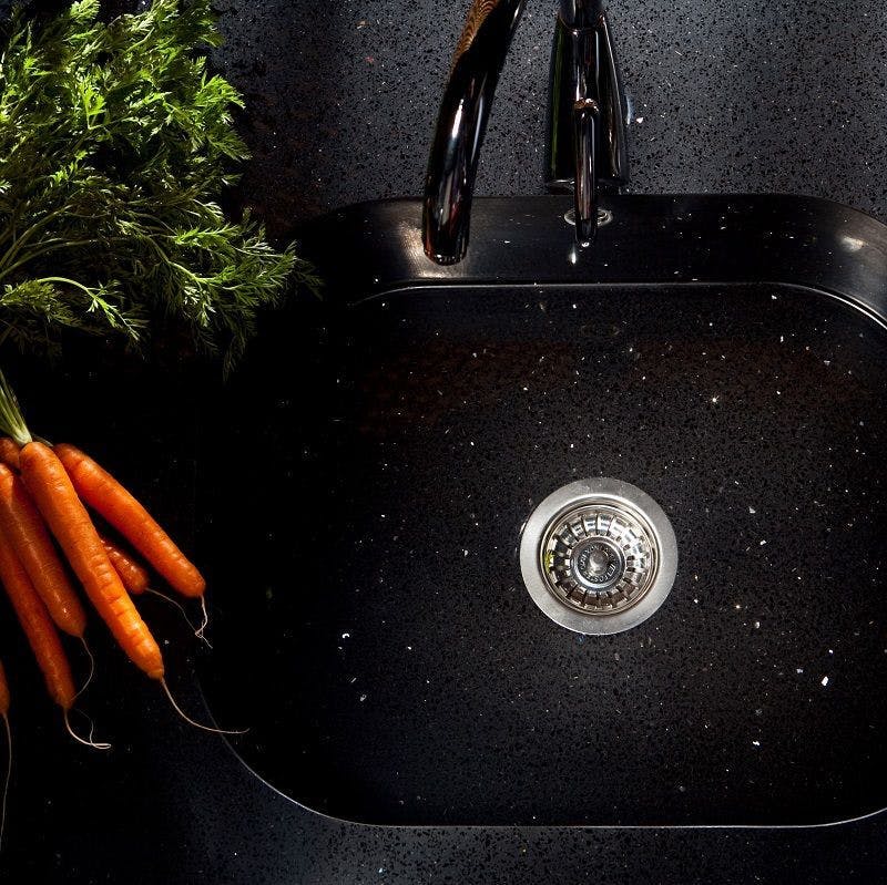 Black Kitchen Countertops - Cosentino negro stellar encimera cocina 1 | Cosentino