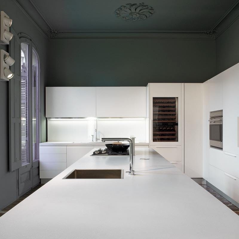 White Kitchen Countertops - Cosentino encimera cocina blanca 1 | Cosentino