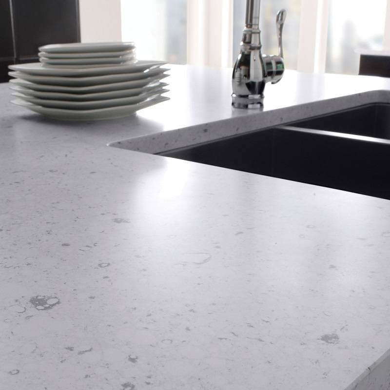 White Kitchen Countertops - Cosentino encimera cocina blanca river | Cosentino