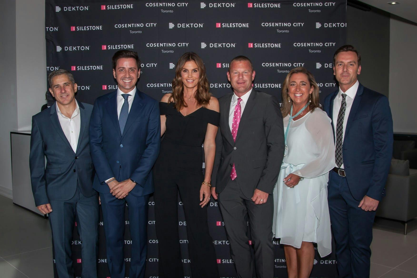 Image 36 of 5. Cosentino CC Toronto Gary Andler Eduardo Cosentino Cindy Crawford Brandon Calvo Patty Dominguez Massimo Ballucchi lr 1 in Cosentino City Toronto and Cindy Crawford - Cosentino