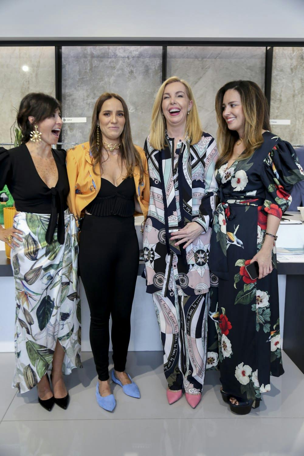 Image of Carolina Almeida Andrea Minski Eva Hughes Vanesa Arcila lr - Cosentino Image of Carolina Almeida Andrea Minski Eva Hughes Vanesa Arcila lr in Cosentino Miami Showroom & "FASHION+TEXTURES" - Cosentino