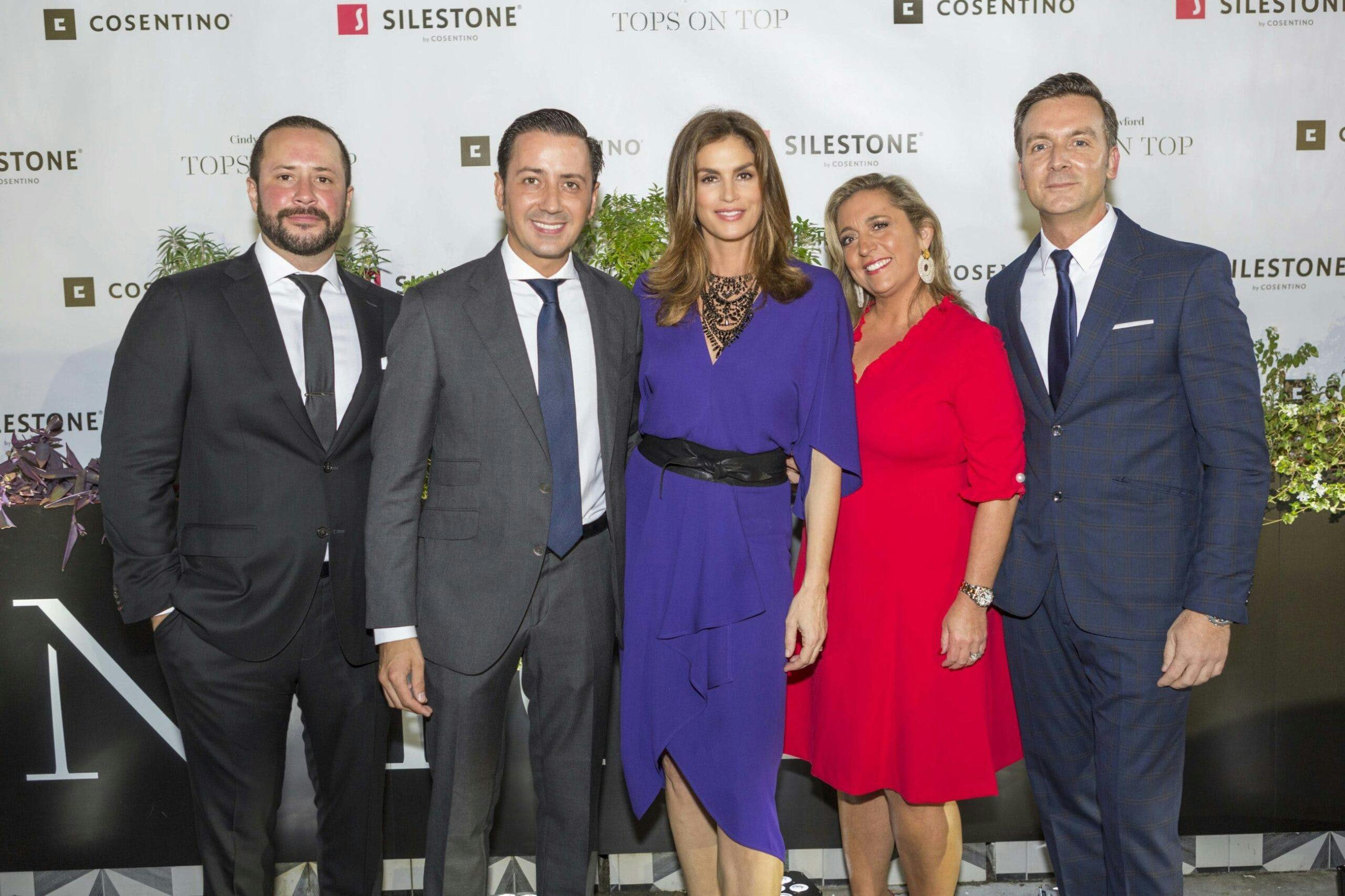 Image 35 of Cindy Crawford Cosentino 6 prensa 1 scaled in Cindy Crawford and "Tops on Top" by Silestone® in Houston - Cosentino