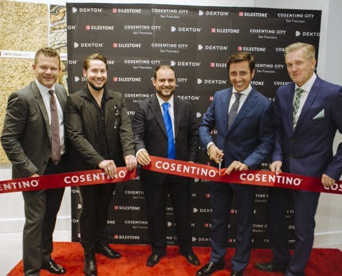 Image 33 of Cosentino City San Francisco Brandon Calvo Victor Hinojos Federico Soria Eduardo Cosentino Matt Thurston 1 495x400 3 in Cosentino opens new City Center in San Francisco - Cosentino