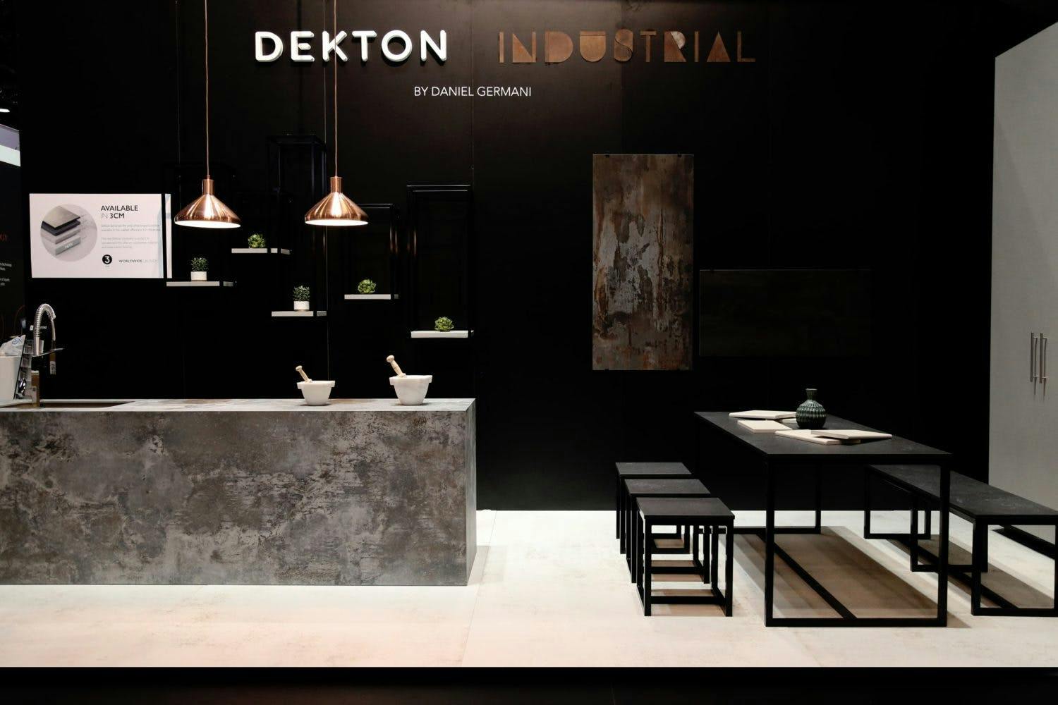 Cosentino presents its novelties at Swissbau and at IDS - Cosentino Dekton Industrial Stand Cosentino KBIS 2018 lr 1500x1000 5 | Cosentino