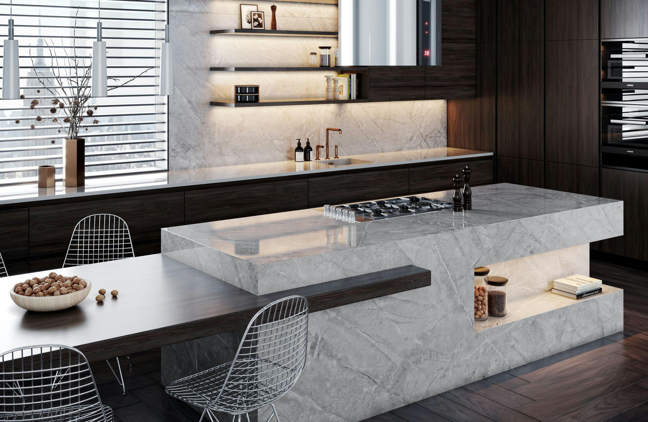 Image 38 of Dekton Kitchen Sogne Xgloss baja 2 in Dekton® unveils Stonika - Cosentino