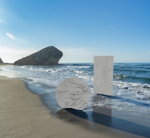 Image 31 of Dekton Liquid Sky and Liquid Shell in Dekton®, a Carbon Neutral product for its entire life cycle - Cosentino