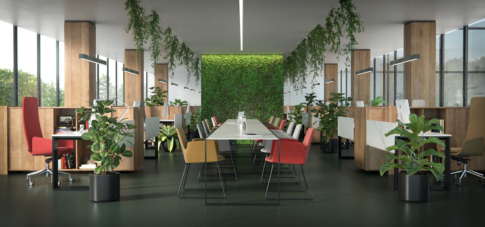 Image 34 of Dekton Office Feroe baja 1 in Dekton® launches shades of dark blue and green, affording elegance to any space - Cosentino