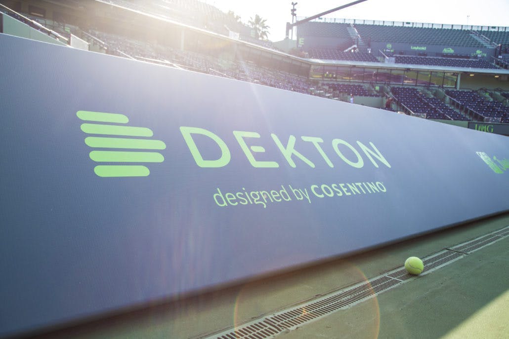 Dekton® by Cosentino sponsors 2018 Miami Open - Cosentino Dekton display at Miami Open 2018