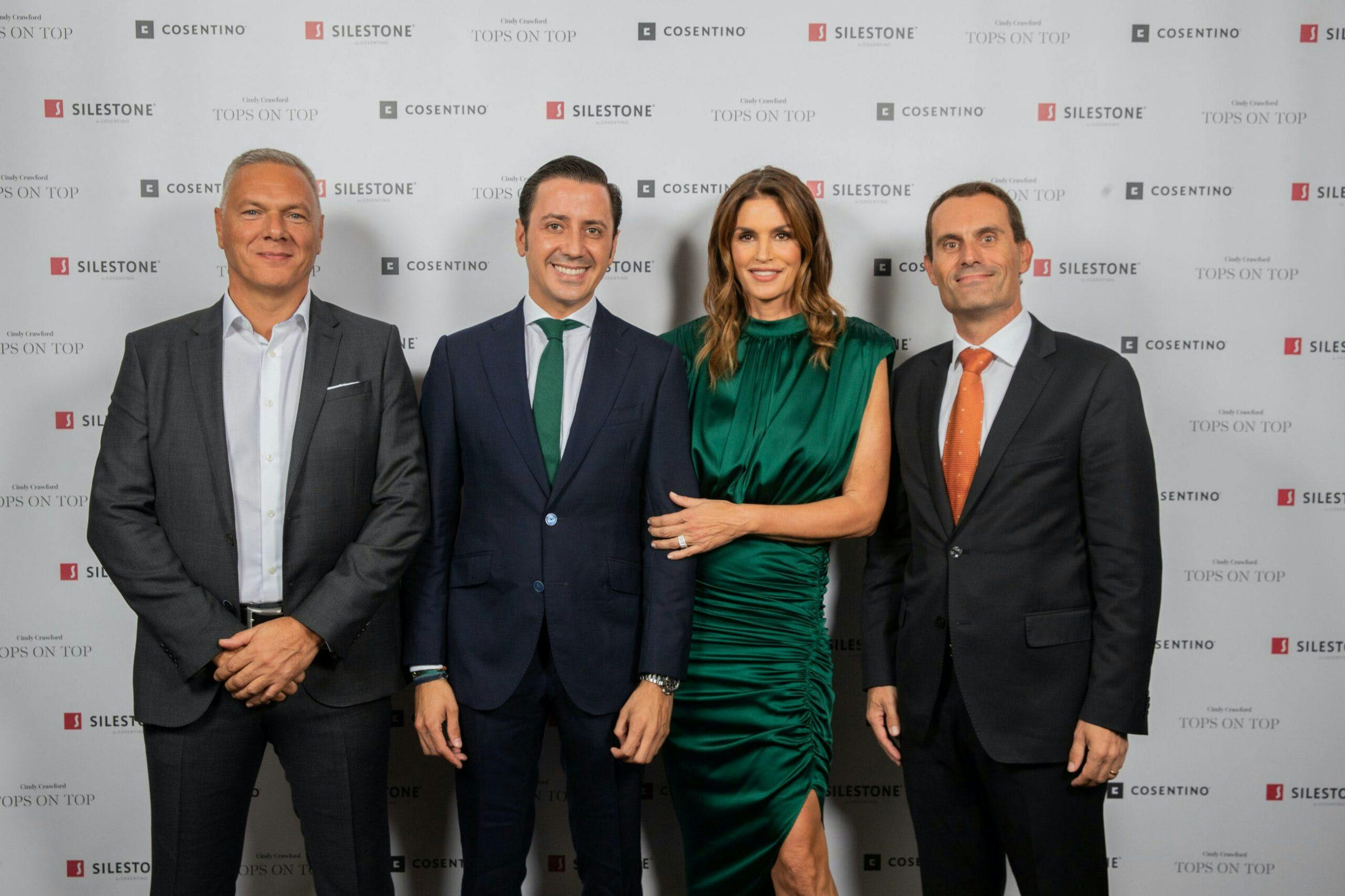 Image 34 of Paul Gidley Eduardo Cosentino Cindy Crawford Pedro Parra 3 scaled in Silestone® Presents its New "Tops on Top 2019" Campaign Featuring Cindy Crawford - Cosentino