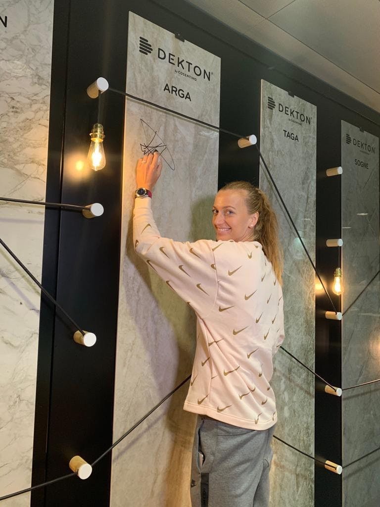 Image 38 of Petra Kvitová en Salon Cosentino en MMO 2019 2 1 in Dekton® stars at the Mutua Madrid Open - Cosentino