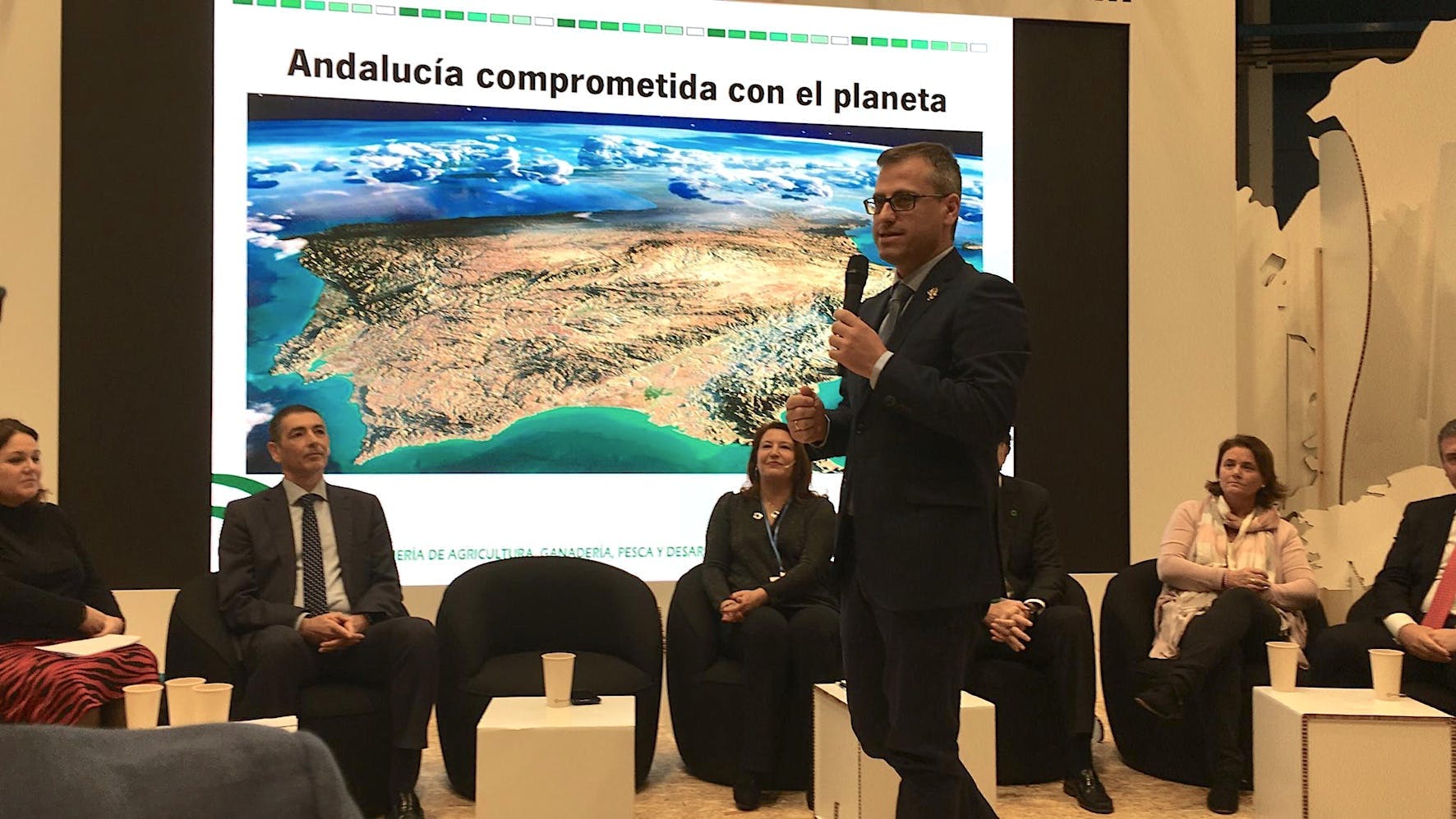Image 34 of Ponencia Antonio Urdiales Andalucia Cop25 1 in Cosentino demonstrates its sustainability policy at COP25 - Cosentino
