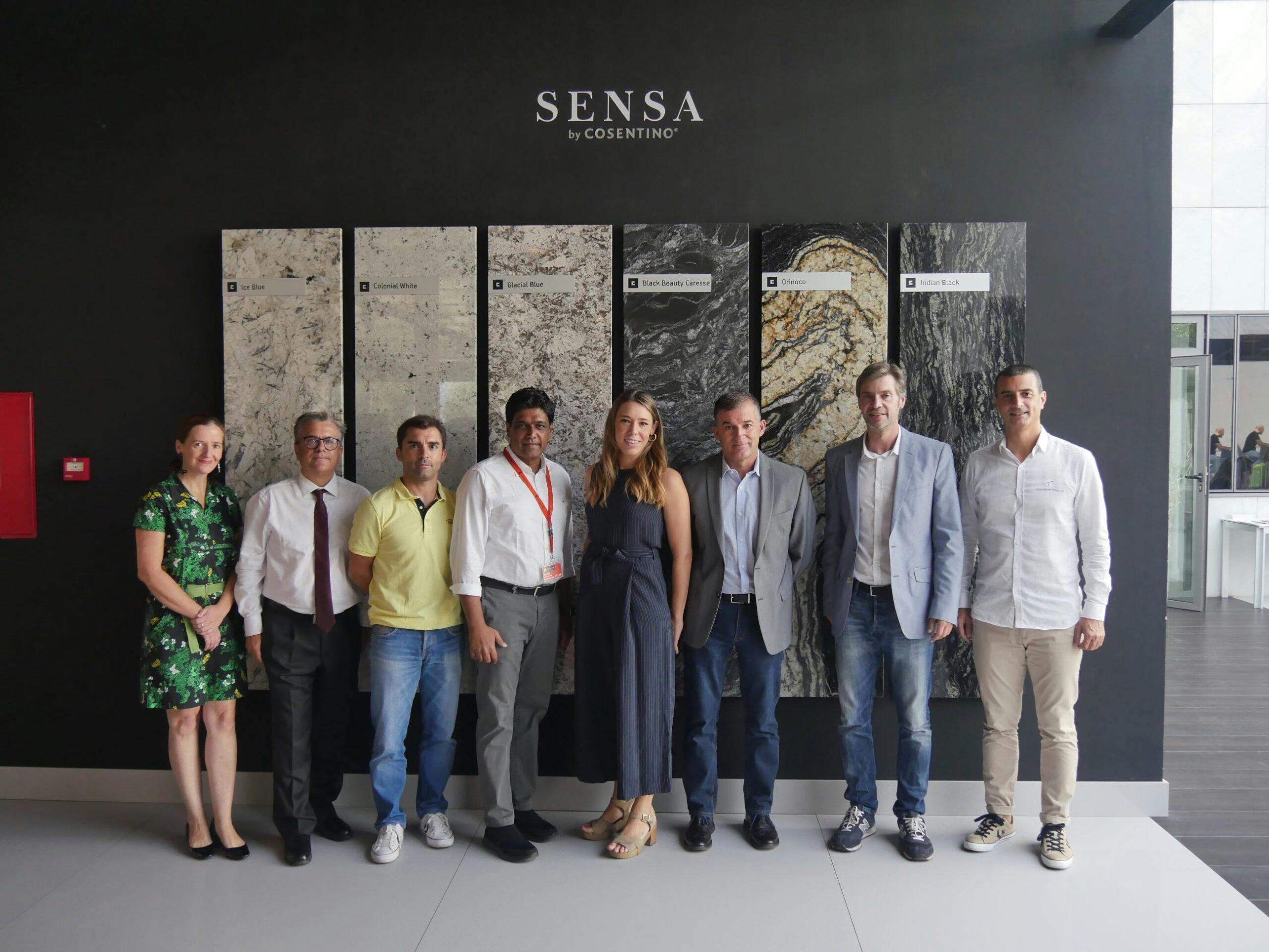 Cosentino improves standards in the natural stone industry - Cosentino Visita a Cosentino de Rainbow Stone Ltd lr 1 scaled | Cosentino