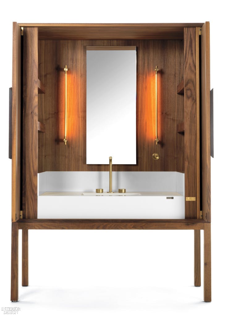Image 34 of daniel germani dekauri vanity doors open sink 01WH 1 in Dekton® Industrial Collection and DeKauri win 2018 GOOD DESIGN Award - Cosentino
