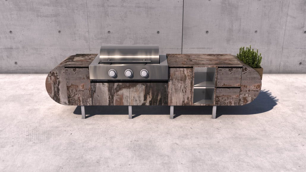 Image 33 of top down trillium grill closed lid 1030x579 3 in ASA-D2 by Daniel Germani Winner at Interior Design Magazine's 2017 Best of Year Award - Cosentino
