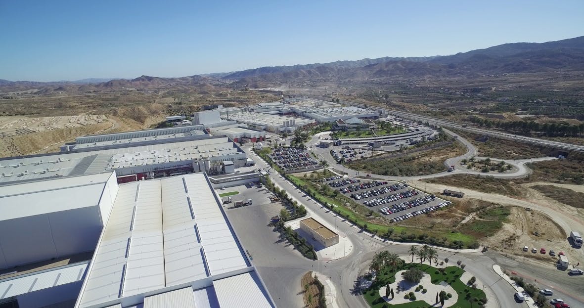 Cosentino Group and BBVA: first 'flexible loan' within the Spanish market - Cosentino vista aerea parque industrial Cosentino dic 2017 lr 1 | Cosentino