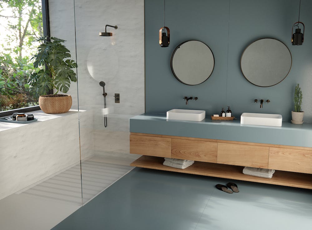 Image 36 of Silestone Sunlit Days Cala Blue Bathroom copy.jpg?auto=format%2Ccompress&ixlib=php 3.3 in The master bathroom, the new central space in your home - Cosentino