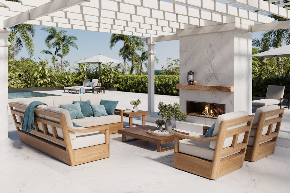 Image 37 of Marina Outdoor Fireplace and Flooring 3.jpg?auto=format%2Ccompress&fit=crop&ixlib=php 3.3 in The marble-look white colour trend is back with a bang in 2023 - Cosentino