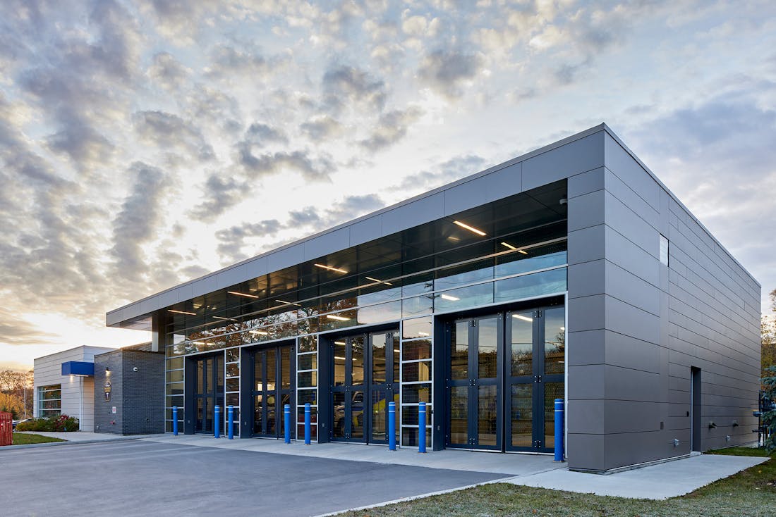 Dekton clads the facade of a York Paramedic Station