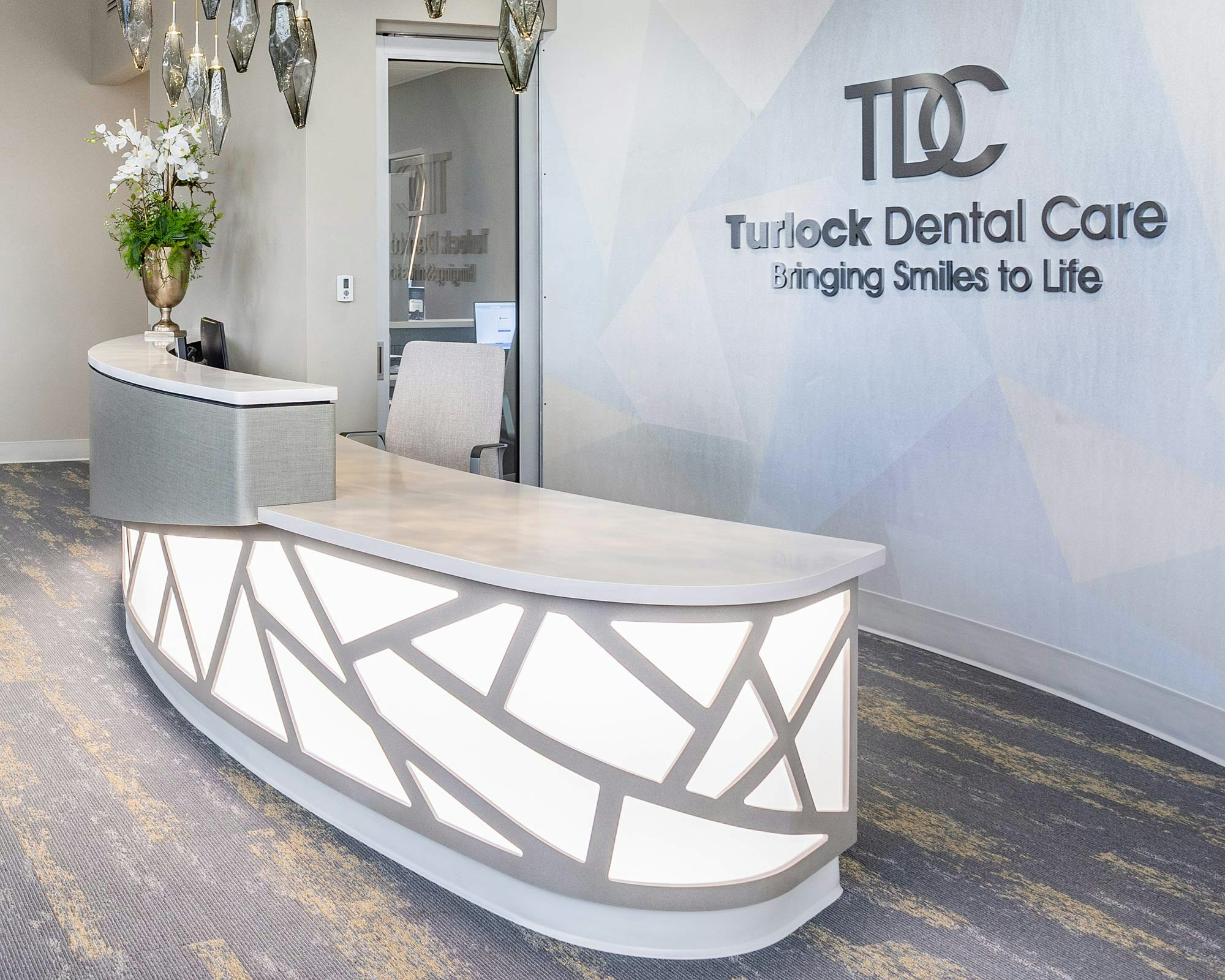 Awardwinning Turlock Dental Care remodel featuring Silestone Cosentino