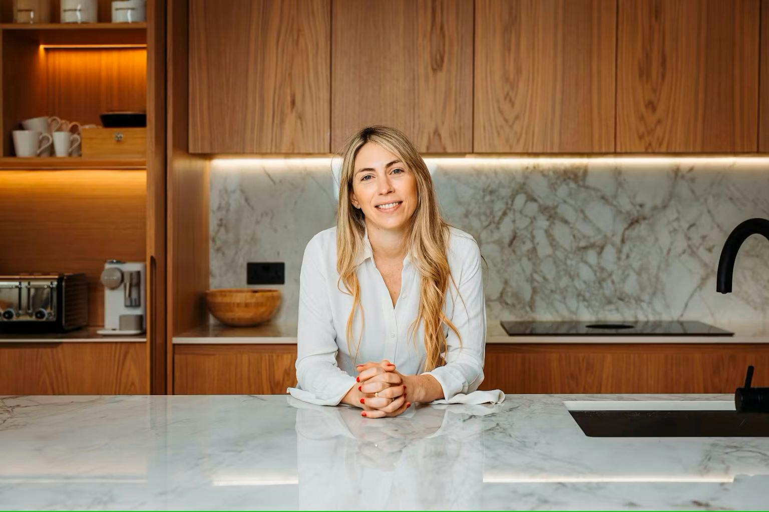 Dekton Bergen engages in dialogue with wood in this minimalist and ...