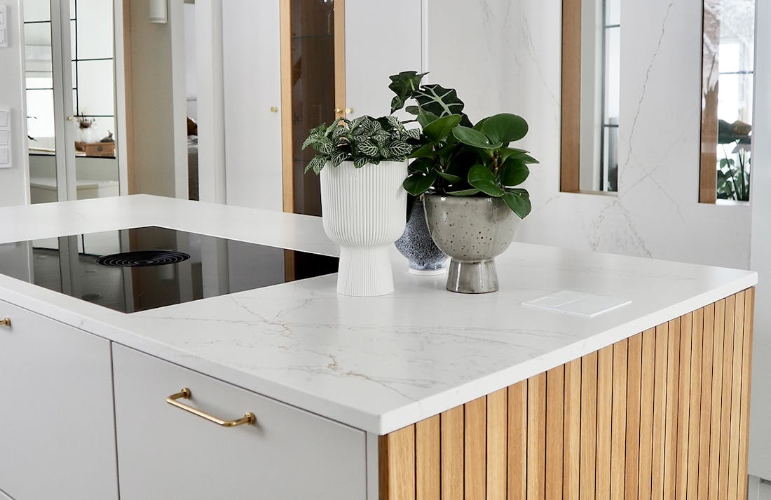 Influencer Annamaria Väli-Klemelä chose sustainable countertops for her kitchen