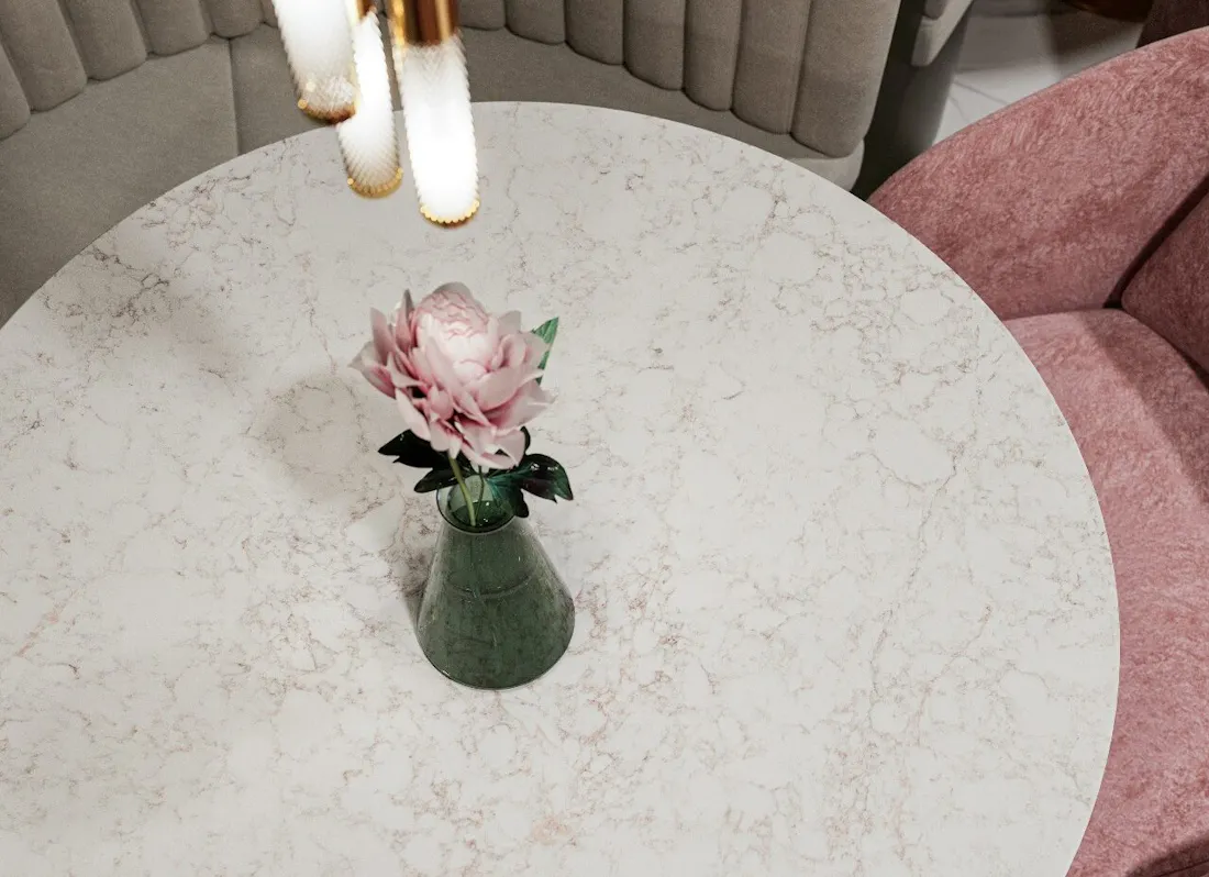 Restaurante Silestone Lechic Boheme - Riviere Rose - Super Detalle Mesa Image 44 of Restaurante Silestone Lechic Boheme Riviere Rose Super Detalle Mesa e1724236662964.jpg?auto=format%2Ccompress&fit=crop&ixlib=php 3.3 in How to design a French-style restaurant: get inspired by Silestone’s most chic colours - Cosentino