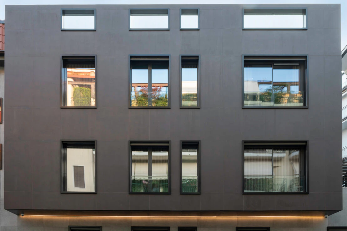 Dekton is the inspiration behind the striking monolithic façade of this
